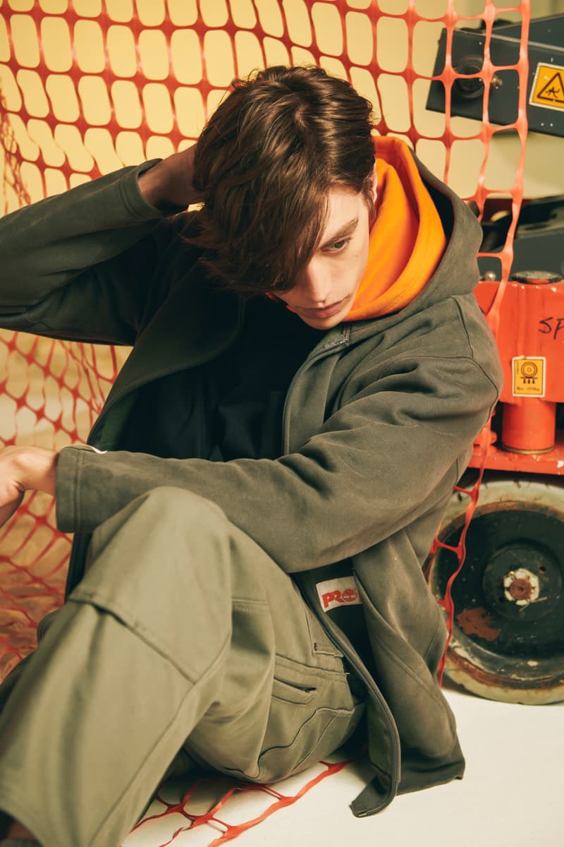 Timberland PRO® N. HOOLYWOOD FW18 Capsule 6-Inch Direct Attach Soft Toe Disrupter Pocket T shirt Zip Hoodie Dungaree Worker Jacket Pants release date purchase buy now