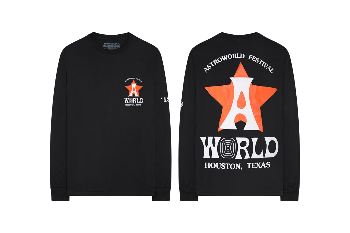 Travis Scott Astroworld Festival Merch Release hoodie t shirt long short sleeve Houston Texas Hat bottle Towel