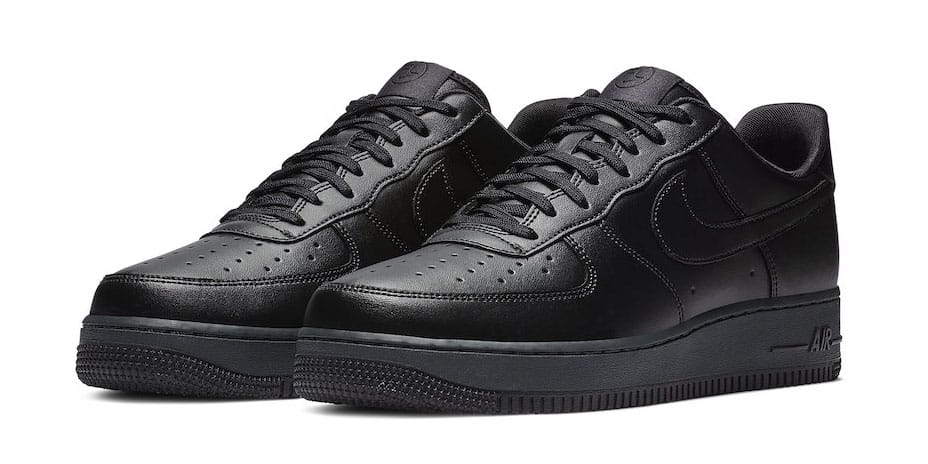 all black air force ones