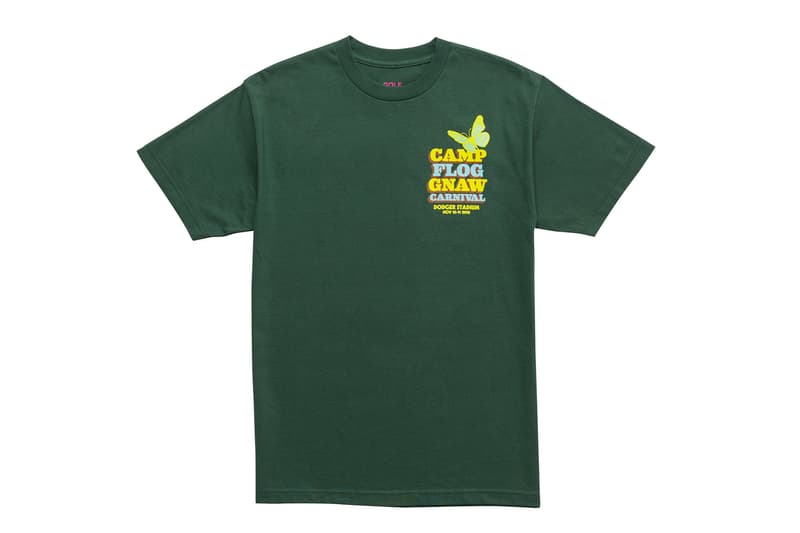 Tyler, The Creator Camp Flog Gnaw Carnival 2018 Merch baseball events golf wang hoodies t shirts Nalgene