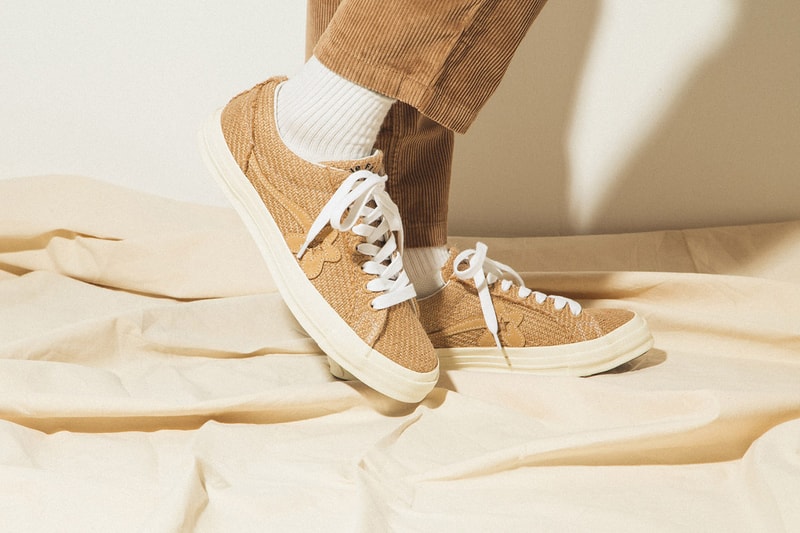 GOLF le FLEUR* x Converse "Burlap" Pack On Foot Closer Look Tyler, The Creator Shoes Trainers Kicks Sneakers Footwear Cop Purchase Buy HBX Online Web Store