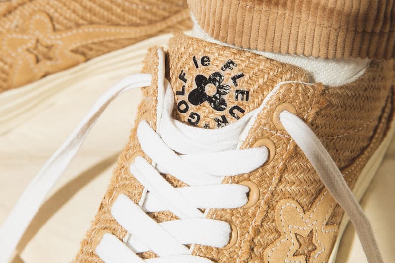 GOLF le FLEUR* x Converse "Burlap" Pack On Foot Closer Look Tyler, The Creator Shoes Trainers Kicks Sneakers Footwear Cop Purchase Buy HBX Online Web Store