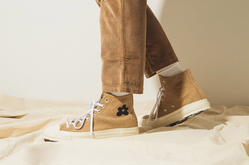 GOLF le FLEUR* x Converse "Burlap" Pack On Foot Closer Look Tyler, The Creator Shoes Trainers Kicks Sneakers Footwear Cop Purchase Buy HBX Online Web Store