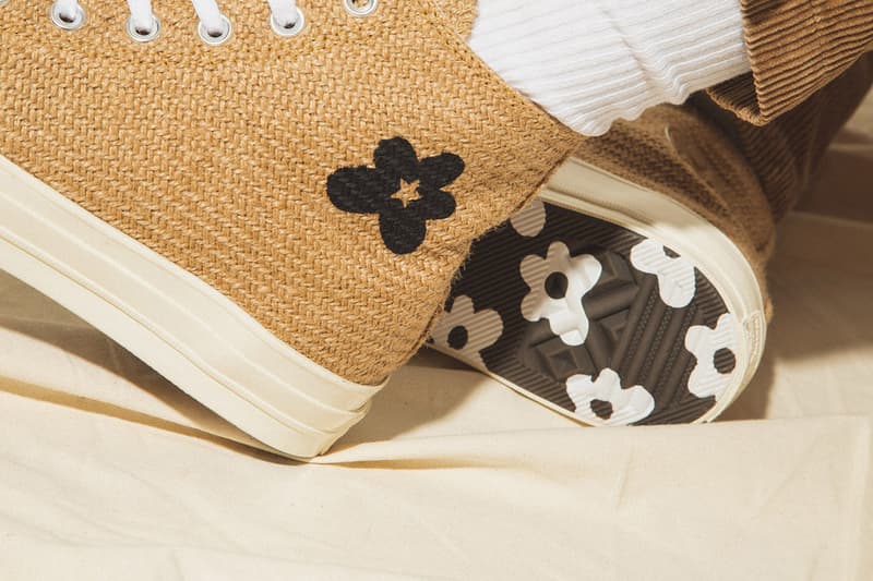 GOLF le FLEUR* x Converse "Burlap" Pack On Foot Closer Look Tyler, The Creator Shoes Trainers Kicks Sneakers Footwear Cop Purchase Buy HBX Online Web Store