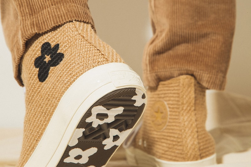 GOLF le FLEUR* x Converse "Burlap" Pack On Foot Closer Look Tyler, The Creator Shoes Trainers Kicks Sneakers Footwear Cop Purchase Buy HBX Online Web Store