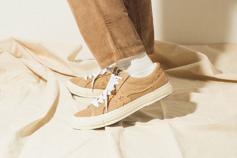 GOLF le FLEUR* x Converse "Burlap" Pack On Foot Closer Look Tyler, The Creator Shoes Trainers Kicks Sneakers Footwear Cop Purchase Buy HBX Online Web Store