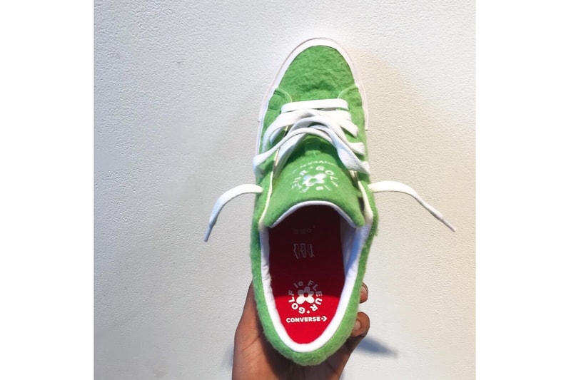 The Grinch x GOLF le FLEUR* x Converse Collab tyler the creator green fuzzy red Dr. Seuss