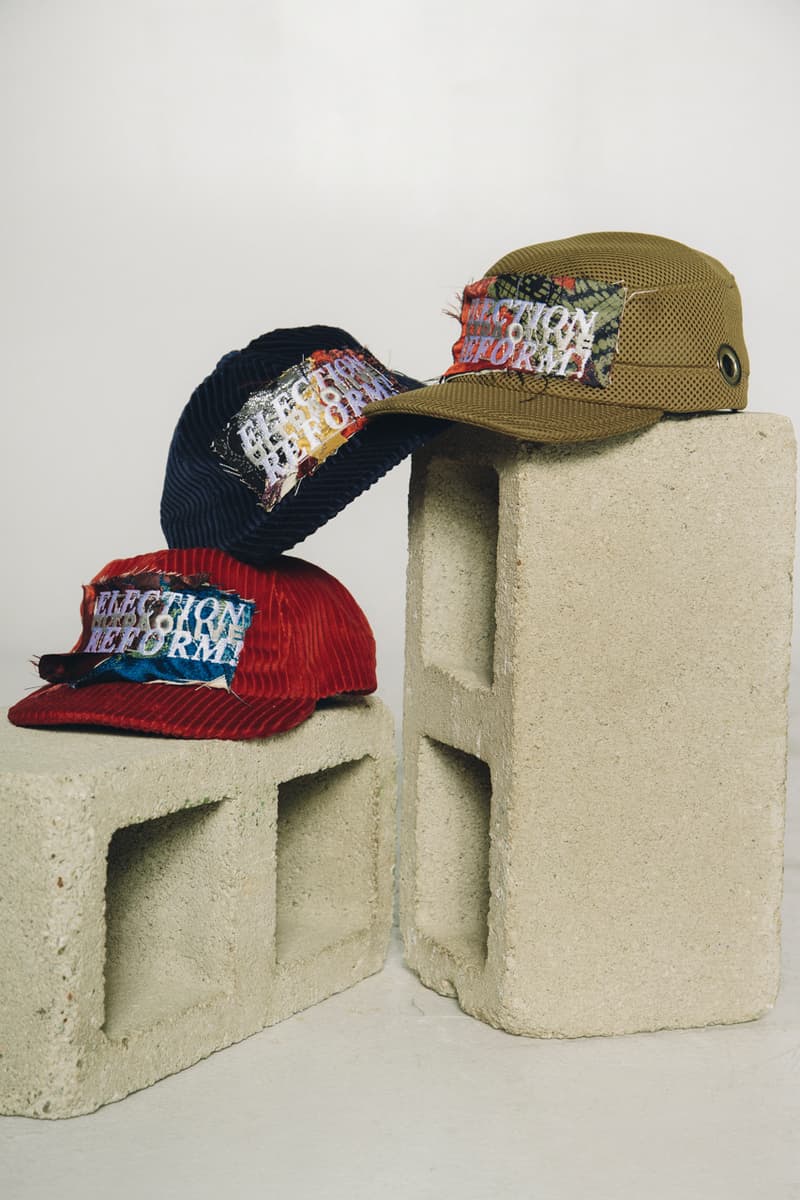 ULTRAOLIVE x Election Reform! Voting Collection midterm election Brendan Fowler recycled secondhand material diy bags hats accessories embroidery 