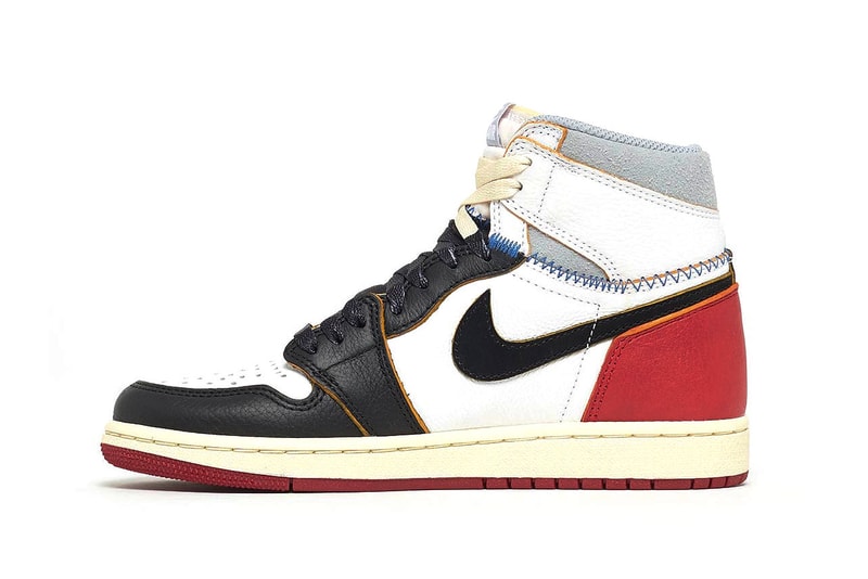 Union LA Air Jordan 1 Grade School Release White Varsity Red Wolf Grey Black kids sizes