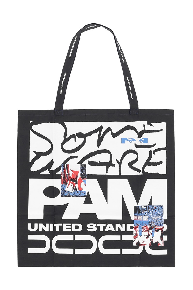 United Standard Capsule collection fall winter 2018 drop release virgil abloh some ware perks and mini pam collaboration sweater pants shirt tee print graphic tote bag lanyard