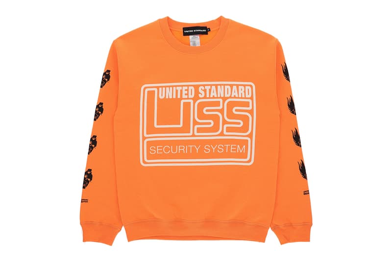 United Standard Capsule collection fall winter 2018 drop release virgil abloh some ware perks and mini pam collaboration sweater pants shirt tee print graphic tote bag lanyard