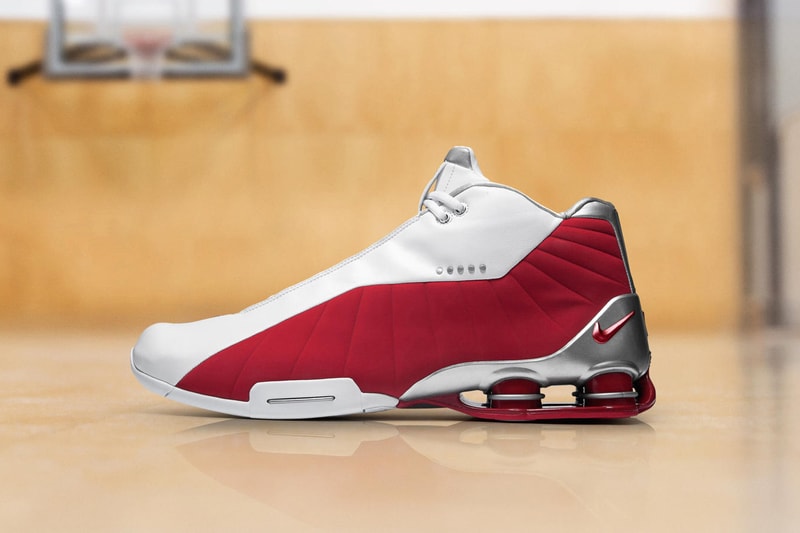 Vince Carter Wears Nike Shox BB4 2018 NBA Season sneaker shoes kicks toronto raptors VC air canada half man half amazing vinsanity NBA  Atlanta Hawks