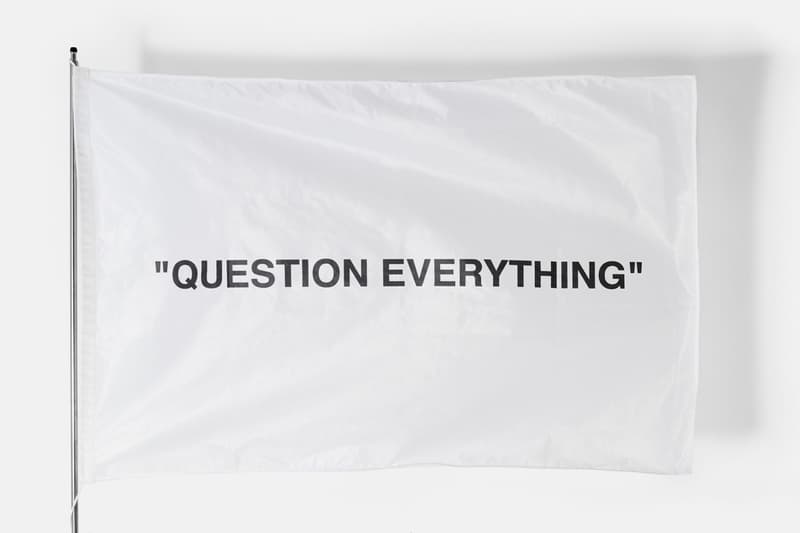 virgil abloh kaleidoscope issue 33 no collectors pack edition issue t shirt question everything art info details buy purchase release date 2018 december 6 green tee off white fall winter
