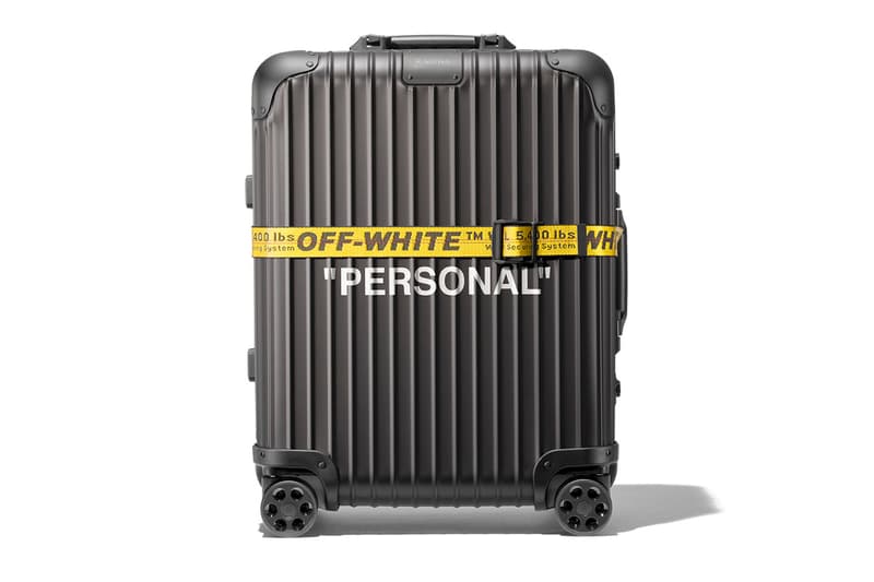 Off-White x RIMOWA âPERSONAL BELONGINGSâ Capsule luggage germany virgil abloh