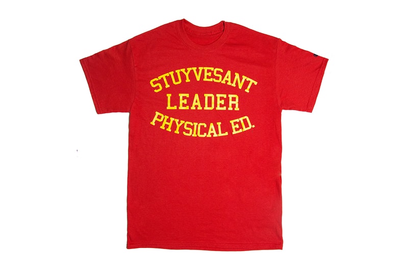 Virgil Abloh Social Studies new york Limited Tee Shirt design print logo stuyvesant leader physical education red yellow black white buy sell drop release date info november 16 2018