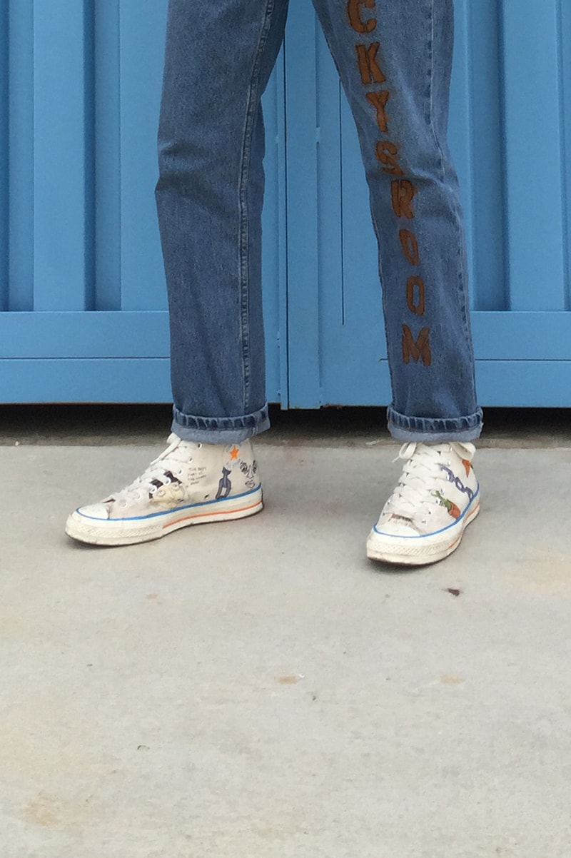 wyatt navarro tyler the creator converse artist series camp flog gnaw sneakers shoes white blue orange november fall winter 2018 chuck taylor all star leak leaked image picture instagram