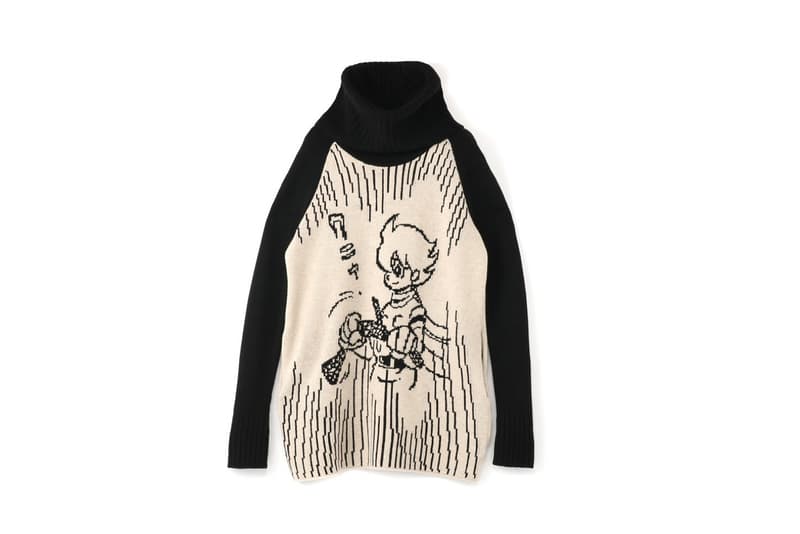 Yohji Yamamoto x Cyborg 009 Collection Info Shotaro Ishinomori dr skull Shōnen Jump skull black ghost anime manga sweaters fashion long-sleeve tees uppers collection capsule collaborations Japan