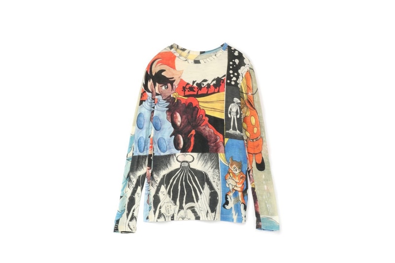 Yohji Yamamoto x Cyborg 009 Collection Info  Shotaro Ishinomori dr skull Shōnen Jump skull black ghost anime manga sweaters fashion long-sleeve tees uppers collection capsule collaborations Japan 