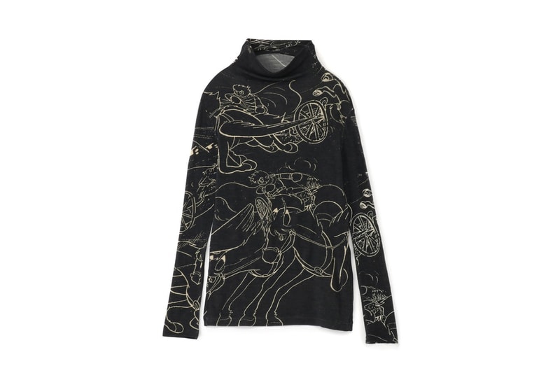 Yohji Yamamoto x Cyborg 009 Collection Info  Shotaro Ishinomori dr skull Shōnen Jump skull black ghost anime manga sweaters fashion long-sleeve tees uppers collection capsule collaborations Japan 