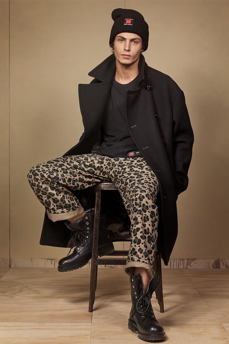 Zara "SRPLS" 2018 Lookbook Fashion Clothing Collection Cop Purchase Buy Items Military Streetwear Utilitarian Army Navy Khaki Bomber Camouflage Coat