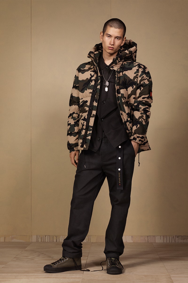 Zara "SRPLS" 2018 Lookbook Fashion Clothing Collection Cop Purchase Buy Items Military Streetwear Utilitarian Army Navy Khaki Bomber Camouflage Coat