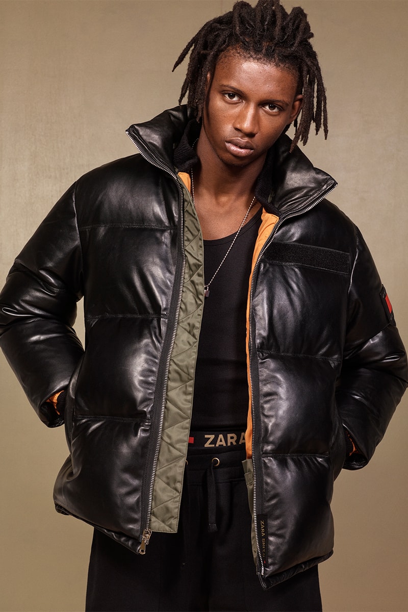 Zara "SRPLS" 2018 Lookbook Fashion Clothing Collection Cop Purchase Buy Items Military Streetwear Utilitarian Army Navy Khaki Bomber Camouflage Coat