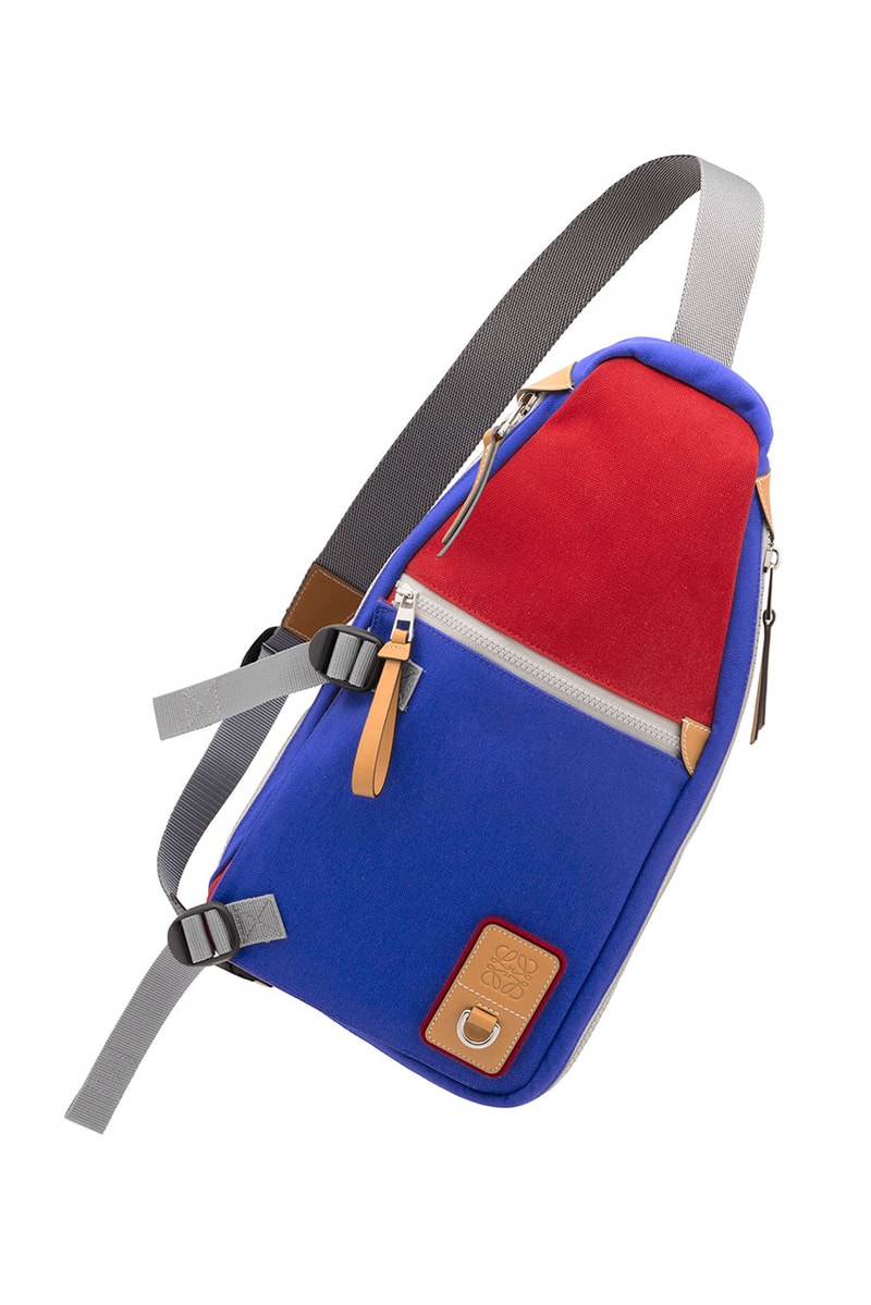 LOEWE eye nature capsule collection rucksack day pack messenger bag shoulder boots leather shoes adventure outdoors clothing fleece jacket mountain parka shorts cargo graphic tee shirt long sleeve short January 10 2019