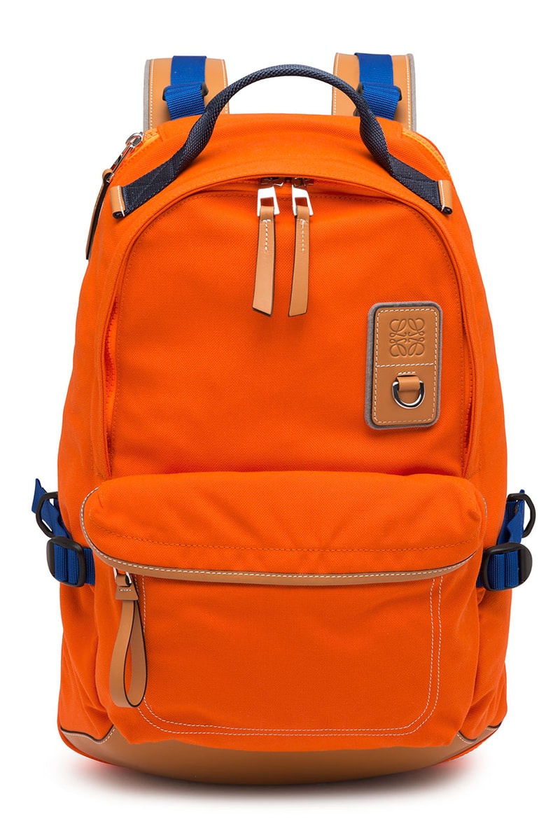 LOEWE eye nature capsule collection rucksack day pack messenger bag shoulder boots leather shoes adventure outdoors clothing fleece jacket mountain parka shorts cargo graphic tee shirt long sleeve short January 10 2019