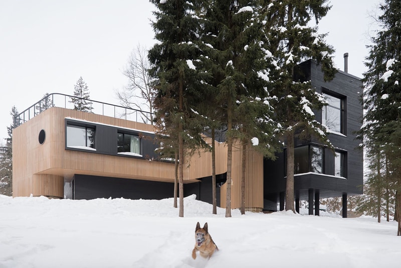 le atelier kino house russia cabin wood interior design cabin