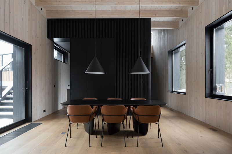 le atelier kino house russia cabin wood interior design cabin