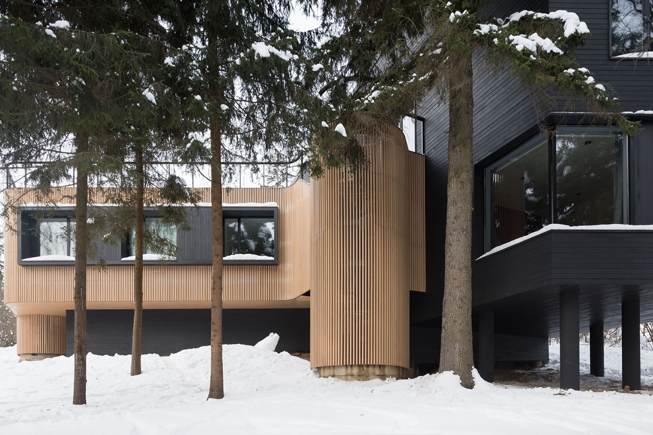 le atelier kino house russia cabin wood interior design cabin