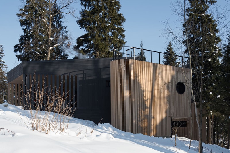 le atelier kino house russia cabin wood interior design cabin