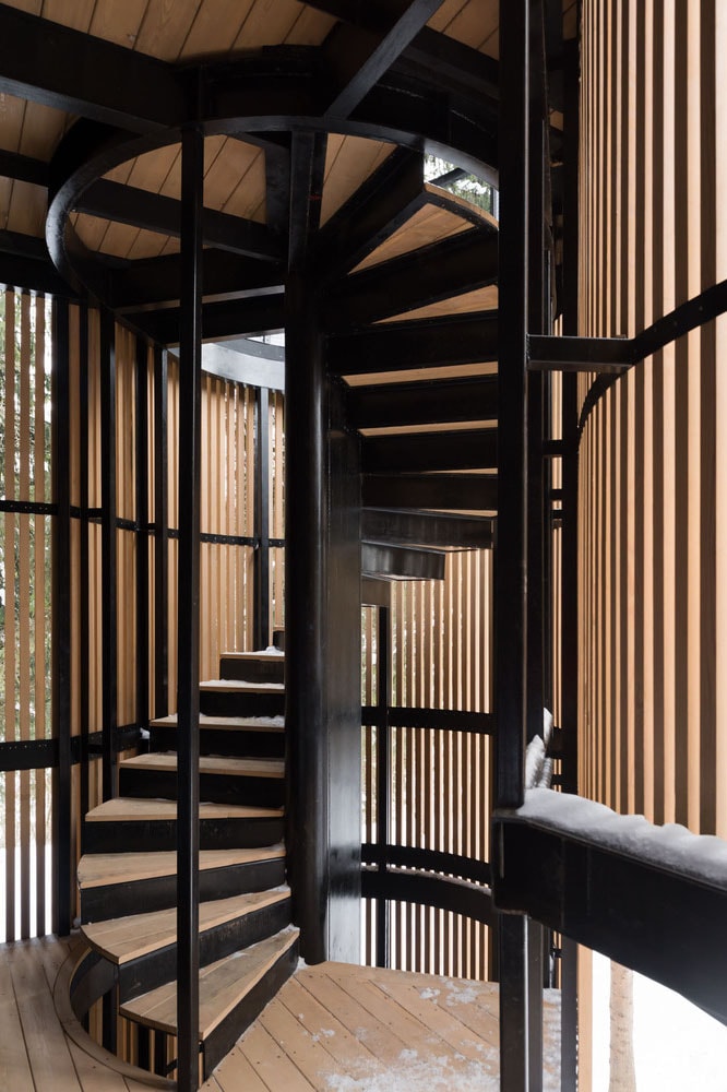 le atelier kino house russia cabin wood interior design cabin