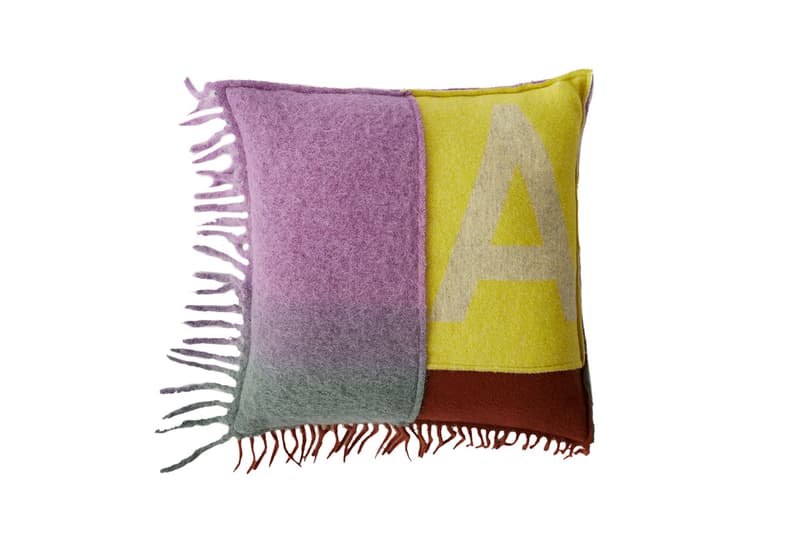 Acne Studios scarf scarves home goods interior design blanket pillow throw mug cup limited edition handmade pattern canada kelow cassiar plaid check wash dip dye wool oversized handmade