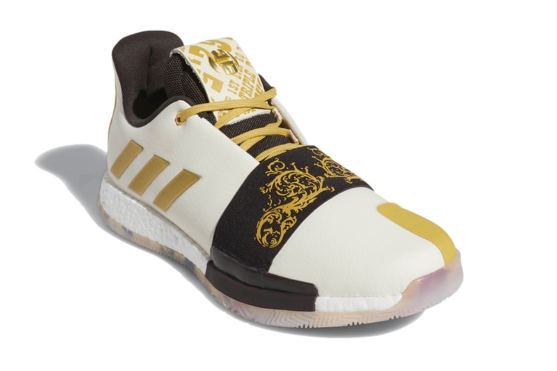 adidas harden vol 3 wanted release info footwear james harden the beard stepback white gold black