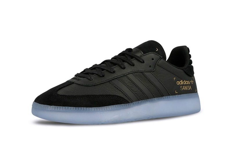 adidas samba boost rm black colorway sneaker release date info january 1 2019 drop shoe 32731 BD7476 blue sole originals