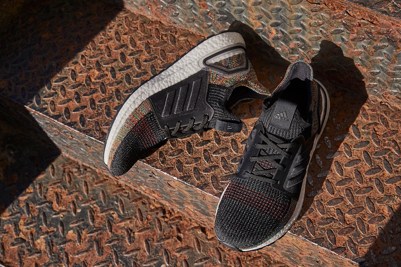 adidas Ultraboost 19 Dark Pixel Colorway Sneaker Details Shoes Trainers Kicks Footwear Cop Purchase Buy First Look Triple Black