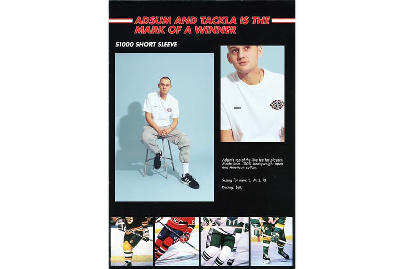 Adsum x Tackla Capsule Collection Details Collab Collaborations Cop Purchase Buy Lookbook Hockey Release Details