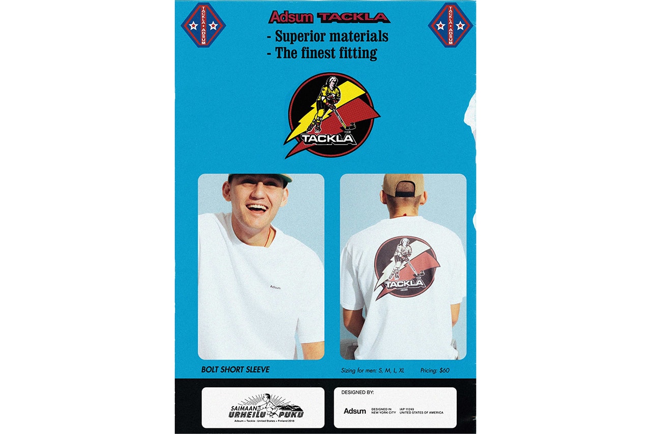 Adsum x Tackla Capsule Collection Details Collab Collaborations Cop Purchase Buy Lookbook Hockey Release Details