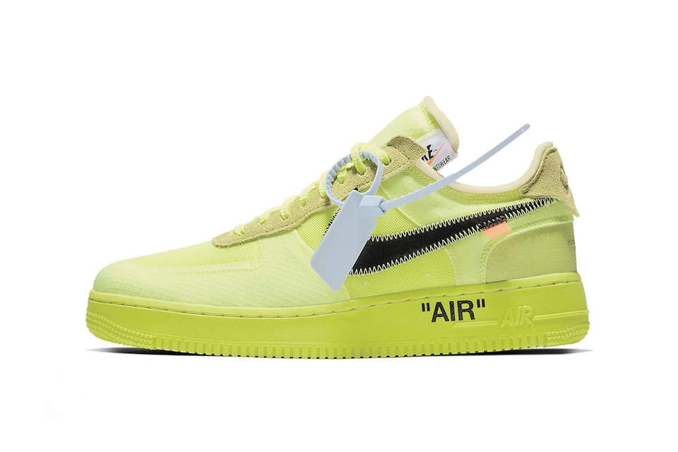 Nike x Off-White™ Air Force 1 Low 'Volt' - Exclusive Sneakers SA