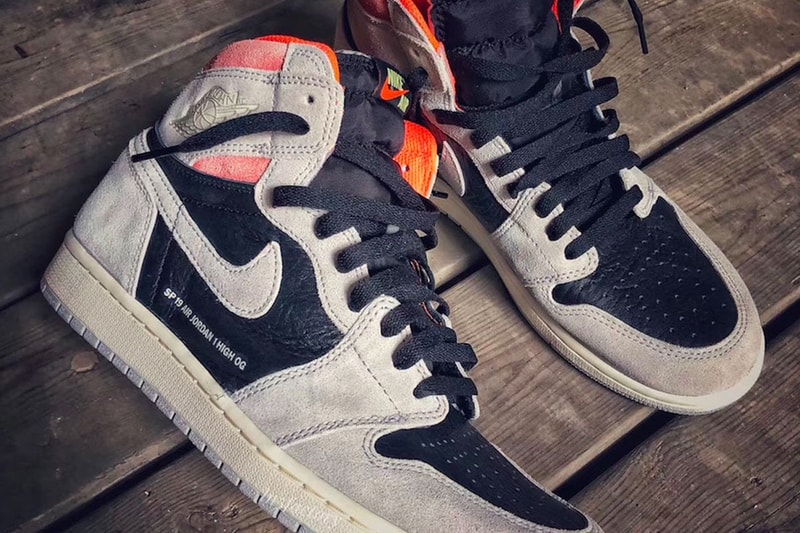 Air Jordan 1 Retro High OG Neutral Grey Detailed Look Release Info Date January 2019 sneakers shoes Neutral Grey Hyper Crimson White Black 