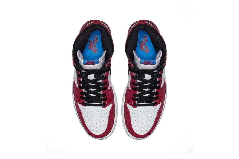 air jordan 1 retro high og origin story clean look 2018 december spider man into the spider verse
