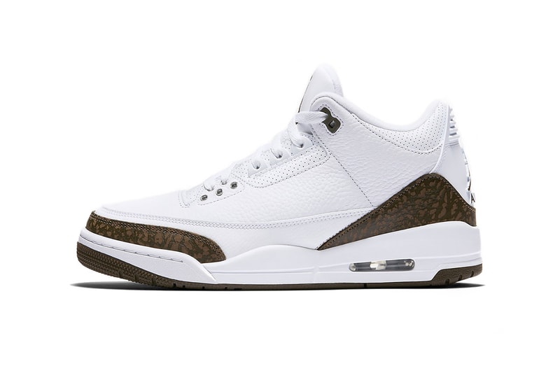 Air Jordan 3 “Mocha” 2018 on StockX sneakers nike basketball brown white elephant print cement