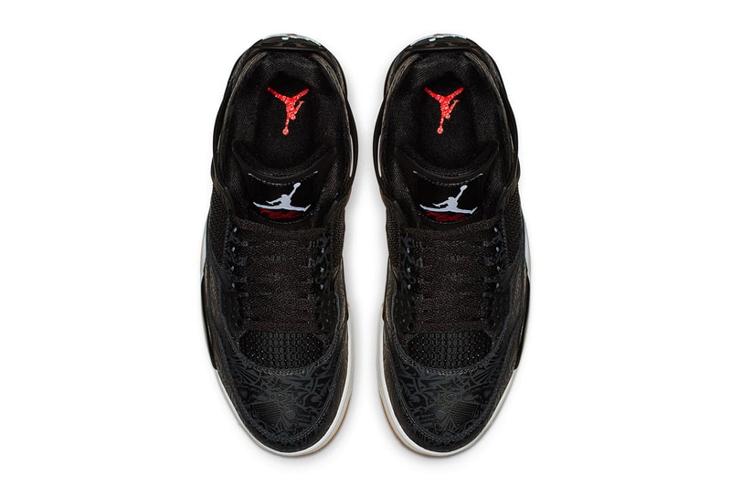 Air Jordan 4 Black Laser Official Look Gum sole 30th anniversary White Light Brown Brand