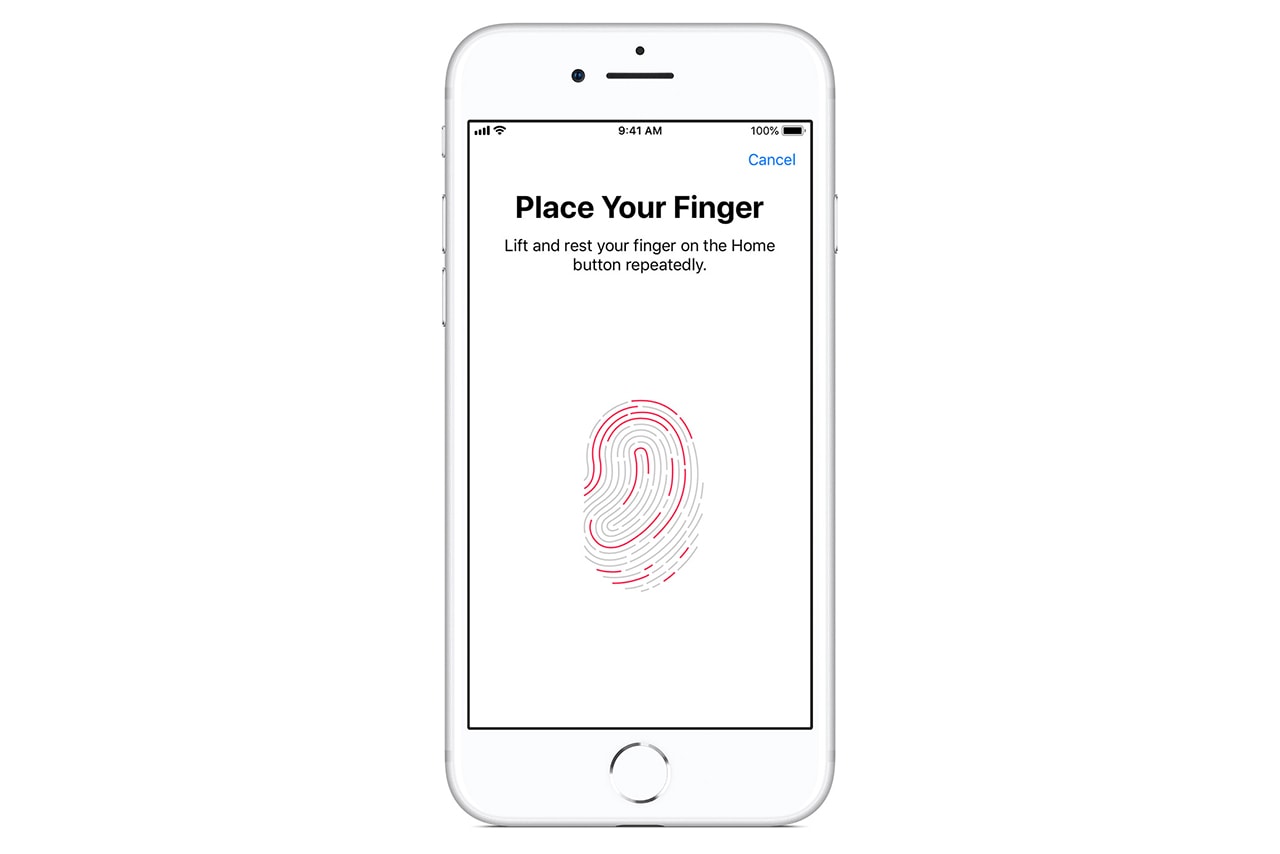 Apple iPhone In Display Fingerprint Reader scanner home button ipad