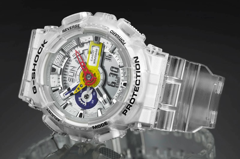 A$AP Ferg x Casio G-SHOCK GA-110 Watch collaboration release date info price diamond transparent multicolor 