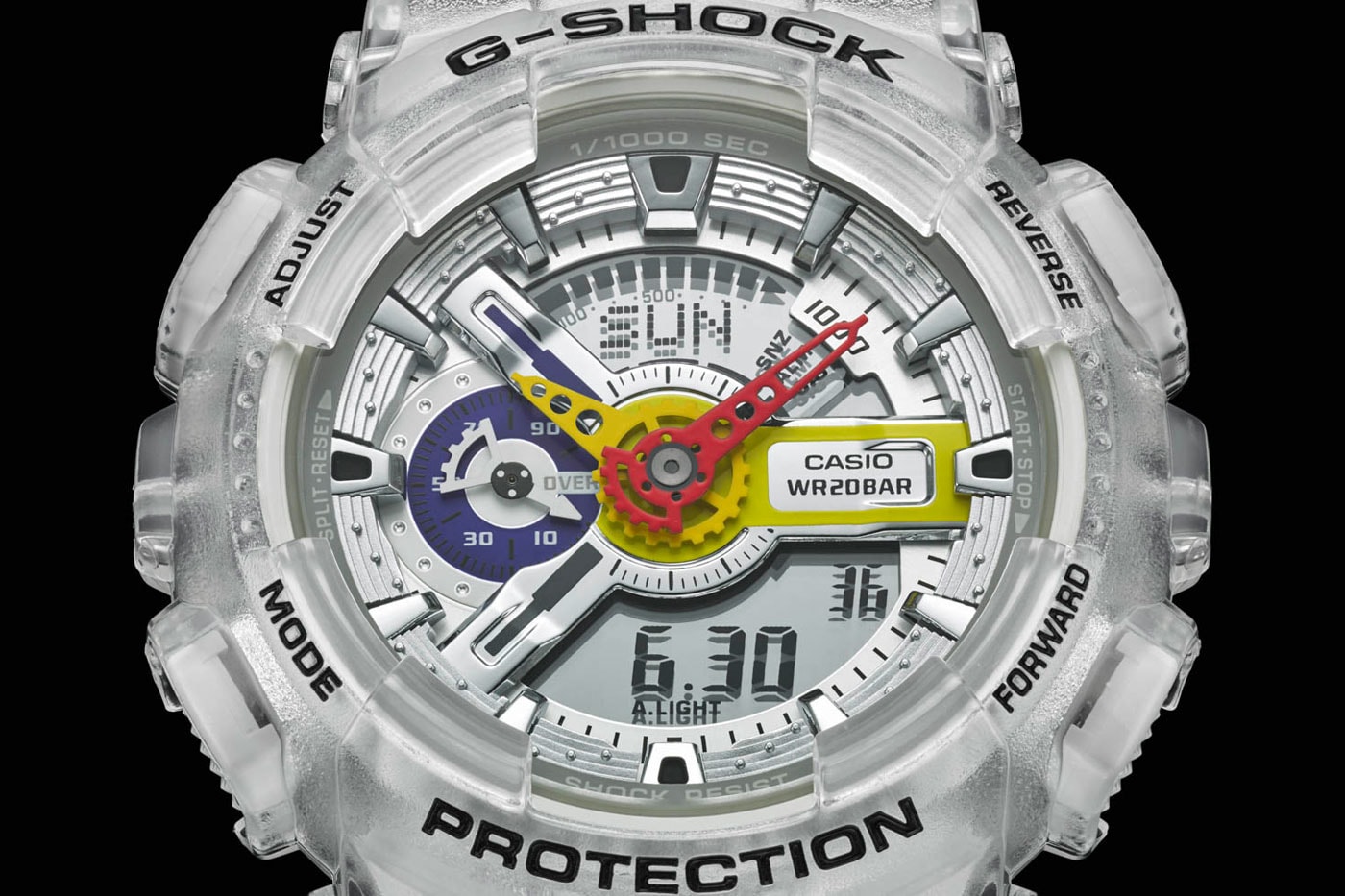 A$AP Ferg x Casio G-SHOCK GA-110 Watch collaboration release date info price diamond transparent multicolor 