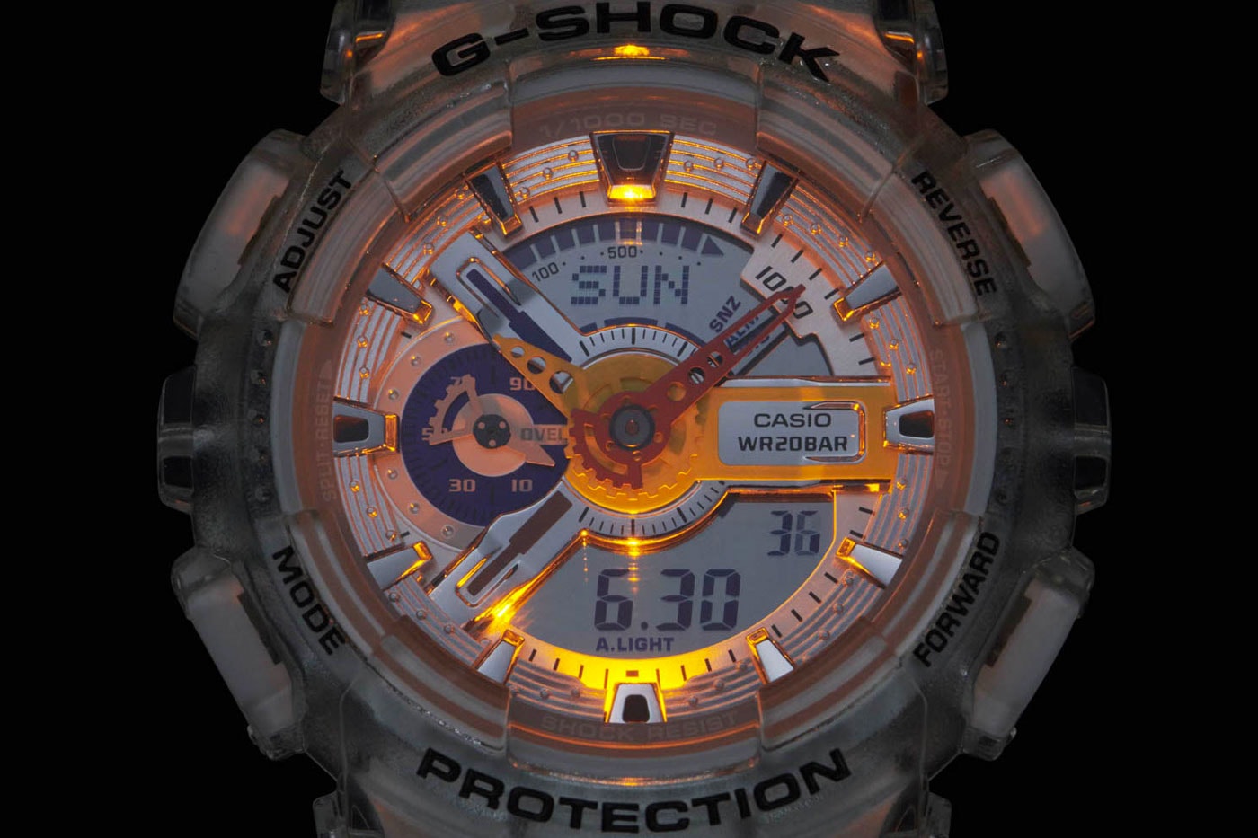 A$AP Ferg x Casio G-SHOCK GA-110 Watch collaboration release date info price diamond transparent multicolor 