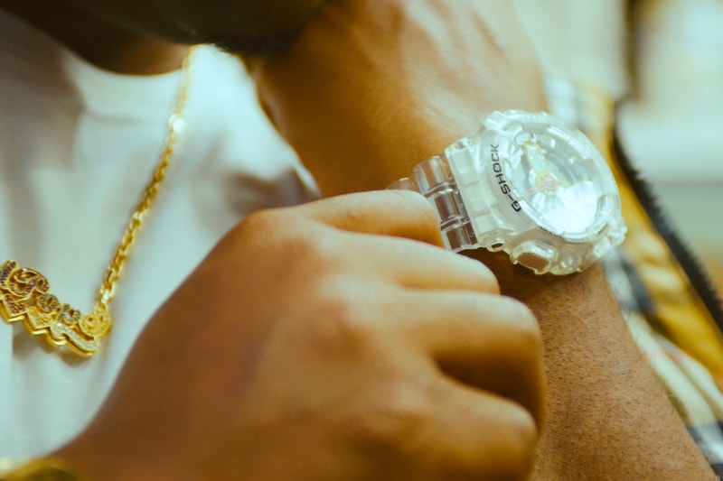 A$AP Ferg x Casio G-SHOCK GA-110 Watch collaboration release date info price diamond transparent multicolor 