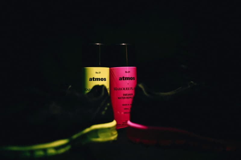 atmos ASICS GEL-Inst.180 "Neon" Pack Collab sneaker pink yellow colorway marquee player protection spray can december 15 2018